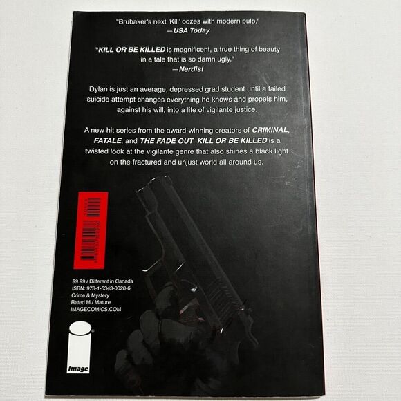 Kill or Be Killed Volume 1 Image Comics Ed Brubaker Sean Phillips Paperback Book - Picture 2 of 5